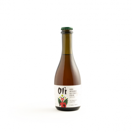 Olive leaf, bergamot and pink pepper beer
