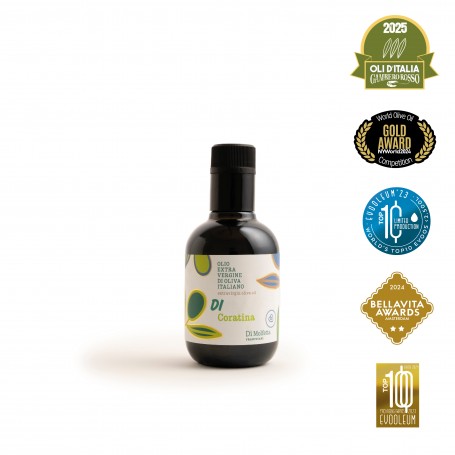 Coratina Monocultivar Extra Virgin Olive Oil in a Bottle