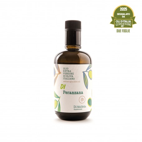 Peranzana Monocultivar Extra Virgin Olive Oil in a Bottle