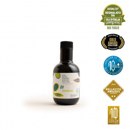 Coratina Monocultivar Extra Virgin Olive Oil in a Bottle